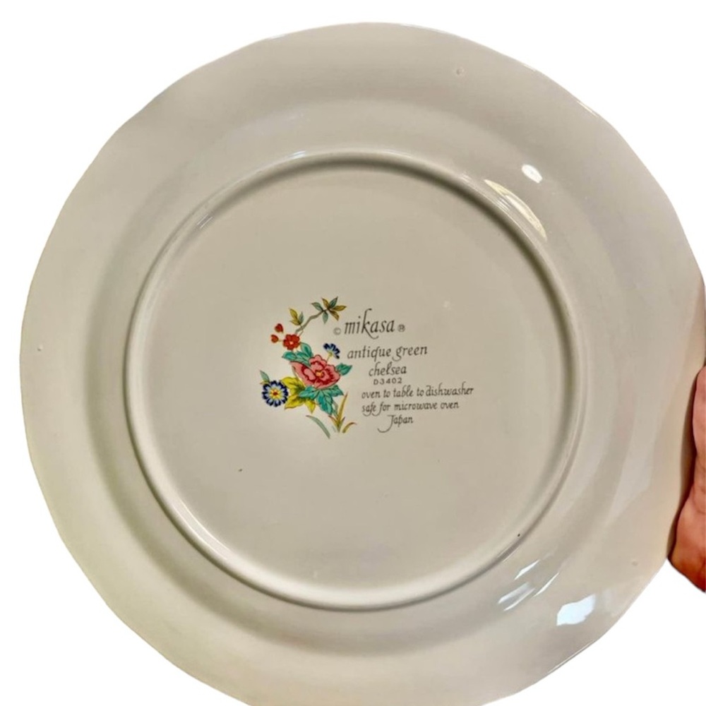 6 Vintage Antique Fine China Chelsea by MIKASA Dinner Plates Japanese porcelain - Picture 2 of 5